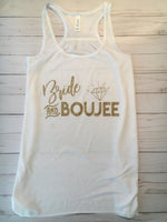 Bride and Boujee Tank, Bad And Boozie, Bachelorette Party Tank, Bride Tank, Bridal Party Tanks, Girls Night Out