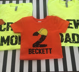 Construction Birthday Shirts, Family Construction Birthday Shirts, Mom Construction Shirt, Dad Construction Shirt