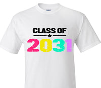 CLASS OF 2031 Shirt, Class of shirt, Watch Me Grow Shirt, Personalized First Day of School T shirt, Class of 2031, 2030, 2029 ETC