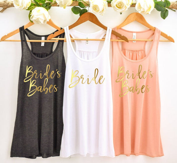 Brides Babes, Bride, Bridal Party Shirts, Bridesmaids Shirt, Babe of Honor Shirt, Getting Ready Shirts, Bachelorette Party