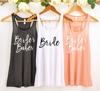 Brides Babes, Bride, Bridal Party Shirts, Bridesmaids Shirt, Babe of Honor Shirt, Getting Ready Shirts, Bachelorette Party