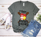 Baseball Mom, Softball Mom Shirt,  Busy Raising BALLERS, Mom of Ballers