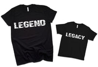 Fathers Day Shirts, LEGEND & LEGACY, Father/Son Shirts, Dad Shirt