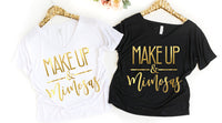 Make UP and MIMOSAS, Bride, Bridal Party Shirts, Oversized Bridesmaid Shirt, Bridesmaids Shirt, Bachelorette, Getting Ready Shirt