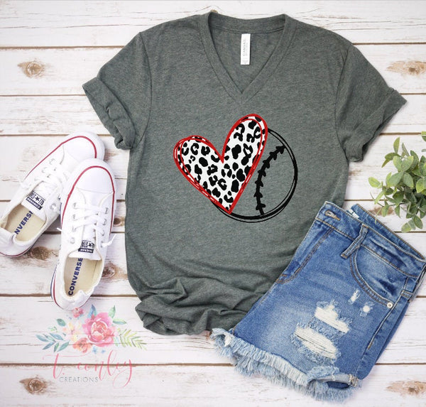 Baseballl Mom, Cheetah Baseball Mom Shirt, Leopard Baseball Mom Shirt, Softball Mom Shirt