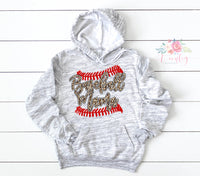 BASEBALL MOM Hoodie, BASEBALL mom, Mom Sweatshirt, Leopard Baseball Hoodie