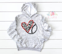 BASEBALL MOM Hoodie, BASEBALL mom, Mom Sweatshirt, Leopard Baseball Hoodie