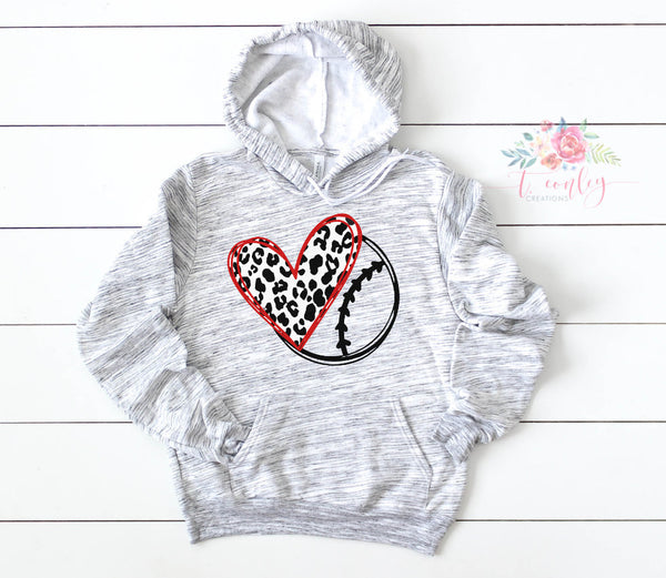 BASEBALL MOM Hoodie, BASEBALL mom, Mom Sweatshirt, Leopard Baseball Hoodie