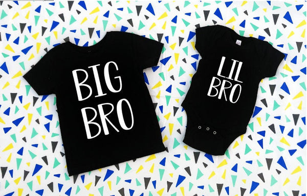 BIG Bro, LIL Bro, Brother Shirts, Matching Sibling Set, Brothers