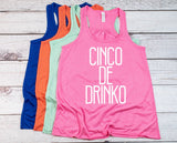 CINCO DE DRINKO, Cinco De Mayo Tank, Cinco de mayo shirt