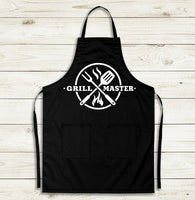 GRILL MASTER Apron, Father's Day Apron, Gift for him