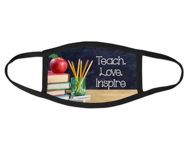 Teacher Mask, Teacher Face cover, Back to School Mask