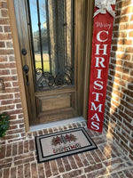 Christmas Doormat, Front Door Mat, Seasonal Doormat, Outdoor Christmas Decor.