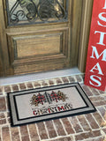 Christmas Doormat, Front Door Mat, Seasonal Doormat, Outdoor Christmas Decor.