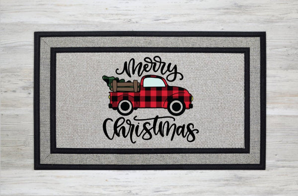 Christmas Doormat, Front Door Mat, Seasonal Doormat, Outdoor Christmas Decor.