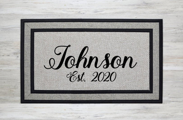 Custom Doormat, Outdoor Rug, Personalized Doormat, Custom outdoor rug.