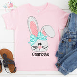 Easter Bunny Shirt, Kids Easter Shirt, Personalized bunny shirt