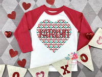 Flip Sequin Valentines Shirt, Gnome Valentine Shirt, Sequin Heart shirt, Girls Valentine Shirt