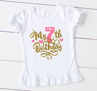 7th birthday hot sale shirt girl